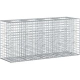  Gabionski uzdignuti krevet Srebrno 170 x 50 x 80 cm - 170 x 50 x 80 cm | shoptok.hr