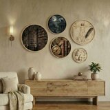 WALLXPERT Huhu872 - Multikolor Dekorativna Slika u Ramovima od MDF-a (5 Komada) | Eponuda.com