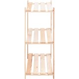  Stalci za pohranu s 3 razine 3 kom 80x38x90 cm borovina 150 kg | shoptok.hr