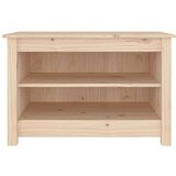 vidaXL Klupa za cipele 70 x 38 x 45,5 cm od masivne borovine | shoptok.hr