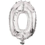 Procos Brojni folija baloni srebrne boje – broj 0, 86 cm | shoptok.hr