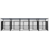  kavez za pse s krovom čelični 9,38 m² | Eponuda.com
