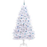  Umjetno božićno drvce s nogom Bijelo 240 cm PVC i čelik | shoptok.hr