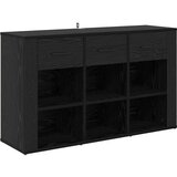 vidaXL Kreveta Crni hrast 100 x 30 x 59,5 cm Konstruirano drvo | shoptok.hr