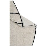 Lorena Canals Okrogla preproga iz bombaža Trace - Natural, Black | Shoptok.si