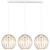  Luster na sajli MAT 3xE27/60W/230V bela/bakarna | Eponuda.com