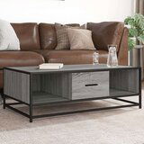 vidaXL Klubska mizica siva sonoma 100x57x35 cm inženirski les | Shoptok.si