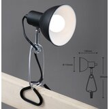 BRILONER 2790-015 - Lampa sa klipsom FIX 1xE14/8W/230V crna/sjajni hrom | Eponuda.com