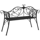  Vrtna klupa 2-Broj sjedala 130 x 47 x 90 cm Čelik Crna | Eponuda.com