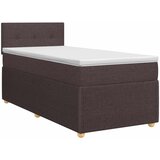  Boxspring krevet s madracem Tamno smeđa 80 x 200 cm Tkanina | shoptok.hr