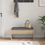  Klupa za hodnik s jastukom Sonoma hrast 83 x 38 x 40 cm | shoptok.hr