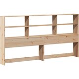 vidaXL Krevet s regalom za knjige bez madraca 200 x 200 cm od borovine | shoptok.hr