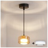 Brilagi LED RGB prigušiva luster AURA LUX 1xGX53/14W/230V Wi-Fi Tuya crna/zlatna u