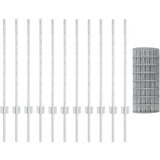  Set ograde Set od 2 Pocinčano Pocinčani čelik 25 x 0.8 m | shoptok.hr