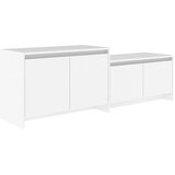 TV ormarić bijeli 146,5 x 35 x 50 cm od konstruiranog drva | shoptok.hr