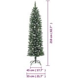  Umjetno usko božićno drvce sa stalkom 210 cm PVC | shoptok.hr