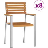vidaXL 9-delna vrtna jedilnica iz trdnega akacijevega lesa | Shoptok.si