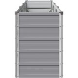  Povišeni vrtni krevet Siva 240 x 40 x 55 cm | shoptok.hr