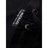 Ombre Men's knit shorts with rolled up legs - black | Eponuda.ba