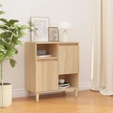 vidaXL Komoda sonoma hrast 60x35x70 cm inženirski les | Shoptok.si