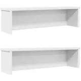 vidaXL Kuhinjski regali za zlaganje 2 kosa beli 50x15x16 cm