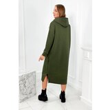 Kesi Long dress with a hood in khaki color | shoptok.hr