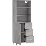  Visoka komoda siva sonome 69,5x34x180 cm od konstruiranog drva | shoptok.hr