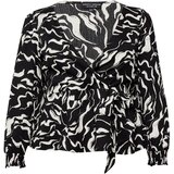 Dorothy Perkins Curve Bluza črna / bela | Shoptok.si