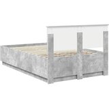  Krevetna konstrukcija s uzglavljem Betonska siva 120 x 190 cm | shoptok.hr