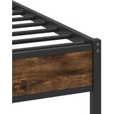  Posteljni okvir brez vzmetnice dimljen hrast 107x203cm inž. les, (21790830) | Shoptok.si