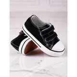 VICO children's sneakers with velcro fastening black and white Cene