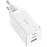 Baseus Pretvornik USB - 220V 65W USB 2x Tip C 1x Tip A GaN5 ProQuickCharger bel | Shoptok.si