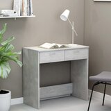 Furnova Pisalna miza betonsko siva 80x40x75 cm iverna plošča, (21925254) Cene