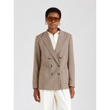s.Oliver Blazer karamel / svetlo rjava / črna / bela | Shoptok.si