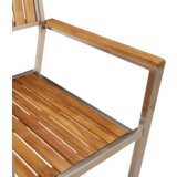 vidaXL 5-delni set za zunanjo jedilnico iz trdega akacijevega lesa, Zunanja jedilna miza 90x90x74,5 cm iz trdega akacijevega lesa, Zložljivi vrtni stoli, 4 kosa iz trdega akacijevega lesa in kovine | Shoptok.si