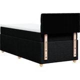  Box spring krevet s madracem crni 80 x 200 cm od tkanine | shoptok.hr