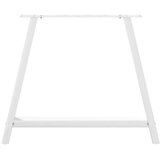  Noge za jedilno mizo v obliki črke A, 2 kosa, bele barve, 90 x (72-73) cm, jeklo, (22123808) | Shoptok.si