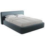 Makamii Modra oblazinjena zakonska postelja s prostorom za shranjevanje z letvenim dnom 160x200 cm Kiana – | Shoptok.si