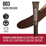 Rimmel London Rimmel Wonder'Bond peel-off tint za obrve 003 Dark Brown | shoptok.hr