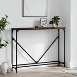 Maison Chic konzolna miza - miza ob steni dimljen hrast 102x22,5x75 cm inženirski les, (21785845) | Shoptok.si