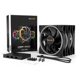 Be Quiet! LIGHT WINGS (BL078) triple pack RGB 140mm 4-pin PWM ventilator | Shoptok.si