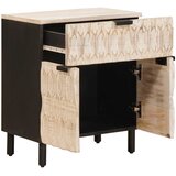  Noćni ormar s ladicama Bijelo 50 x 33 x 60 cm Čvrsto drvo manga | Eponuda.com