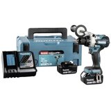 Makita Akumulatorska bušilica 18V / 5.0 Ah, 2 baterije + punjač u MAKPAC-u DDF486RTJ akumulatorska bušilica 18 V li-ion bez četkica Cijene