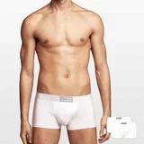 bokserice sportskog stila bele, 2xPack