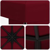 Gazebo 3 x 3 m Tamno crvena Poliester i čelik 190 gsm | Eponuda.ba