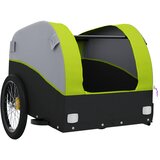 Prikolica za bicikl crno-zelena 30 kg željezna | Eponuda.com