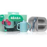 Beaba Silicone Learning Set jedilni set za otroke Blue Cene