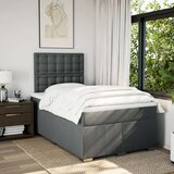 vidaXL Krevet s oprugama i madracem tamnosivi 120 x 200 cm od tkanine | shoptok.hr