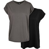 UC Ladies Women's T-shirt Urban Classics - 2 pack grey/black cene