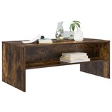  Klubska miza Dimljeni oreh 100 x 50 x 40 cm Konstruiran les, (5000120298) | Shoptok.si